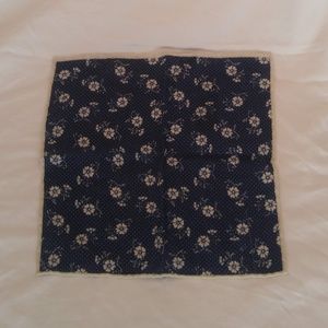 NWOT J. Crew Navy blue wool pocket square